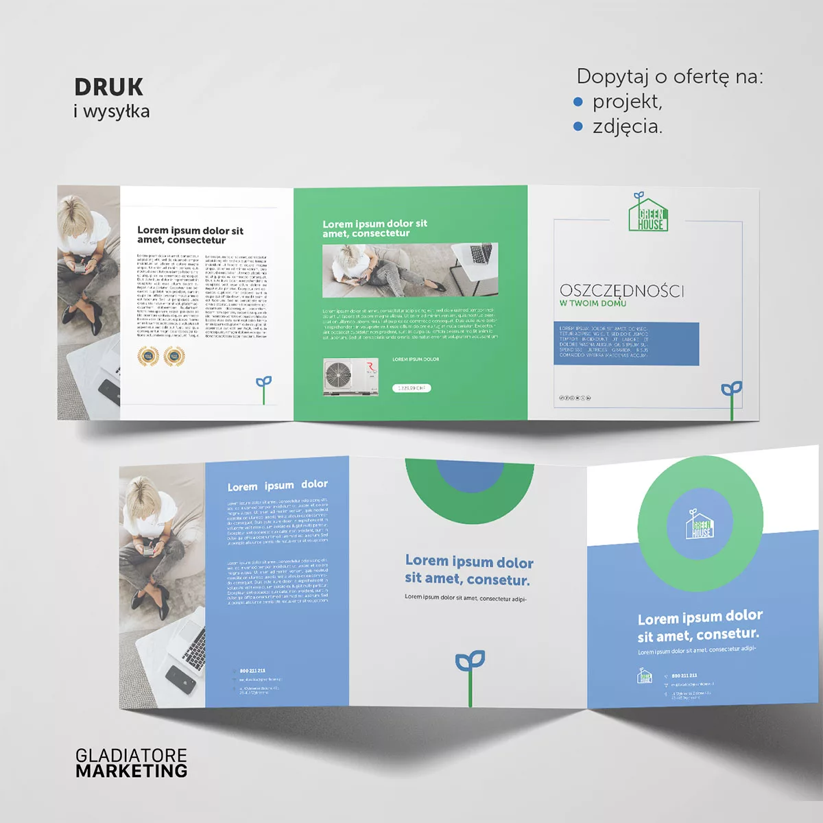 ulotka A5 tri fold-druk